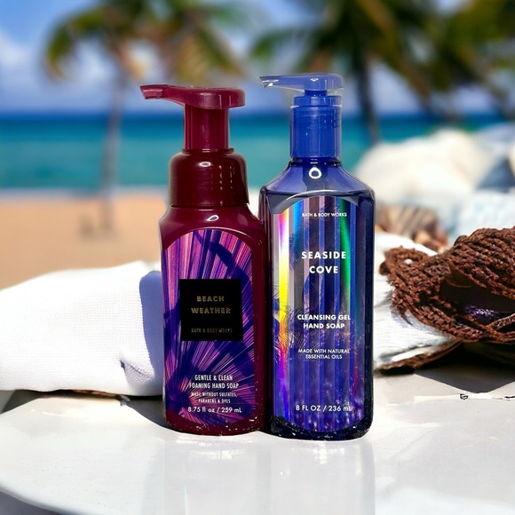 Bath & Body Works Hand Soap Beach Weather & Seaside Cove Summer Scents NWT - Picture 1 of 4